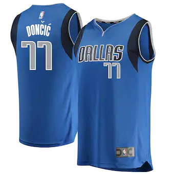 youth fanatics branded luka doncic blue dallas mavericks re-409